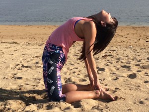 Yoga pose: camel - Ustrasana     